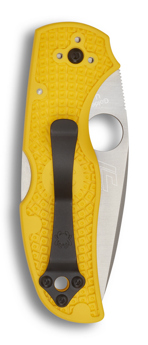 Spyderco Knives™ Native 5 Lockback C41SYL5 Yellow Fiberglass Reinforced Nylon MagnaCut Stainless Steel Pocket Knife
