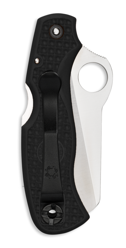 Spyderco Knives™ Rescue Lockback C45SBK Black Fiberglass Reinforced Nylon VG-10 Stainless Steel Pocket Knife