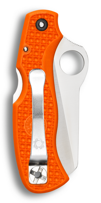 Spyderco Knives™ Rescue Lockback C45SOR Orange Fiberglass Reinforced Nylon VG-10 Stainless Steel Pocket Knife