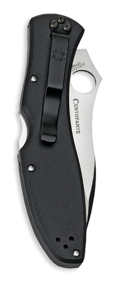 Spyderco Knives™ Centofante 3 Lockback C66PBK3 Black Fiberglass-Reinforced Nylon(FRN) VG-10 Stainless Steel Pocket Knife