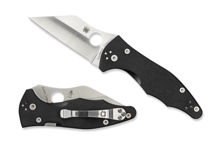 Spyderco Knives™ Yojimbo 2 Compression Liner Lock C85GP2 Black G-10 CPM S30V Stainless Steel Pocket Knife