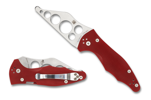 Spyderco Knives™ Yojimbo 2 Compression Liner Lock C85TR2 Red G-10 CTS BD1 Stainless Steel Pocket Knife
