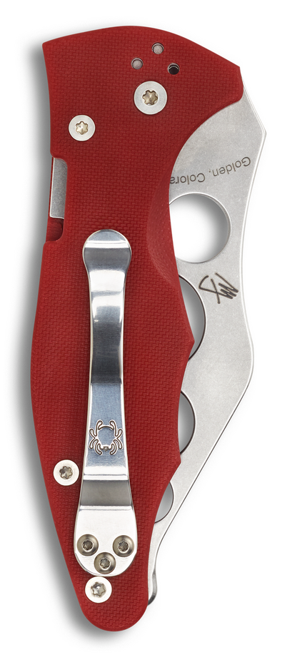Spyderco Knives™ Yojimbo 2 Compression Liner Lock C85TR2 Red G-10 CTS BD1 Stainless Steel Pocket Knife