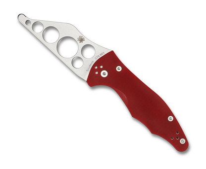 Spyderco Knives™ Yojimbo 2 Compression Liner Lock C85TR2 Red G-10 CTS BD1 Stainless Steel Pocket Knife
