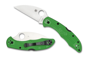 Spyderco Knives™ Salt 2 Lockback C88FPWCGR2 Green Fiberglass Reinforced Nylon LC200N Stainless Steel Pocket Knife