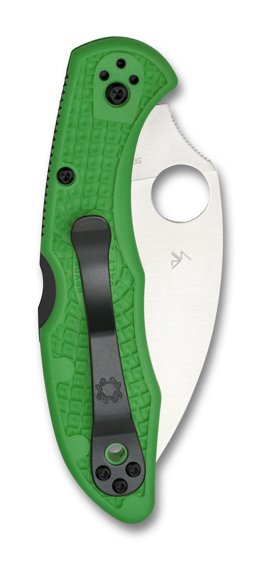 Spyderco Knives™ Salt 2 Lockback C88FSWCGR2 Green Fiberglass Reinforced Nylon LC200N Stainless Steel Pocket Knife