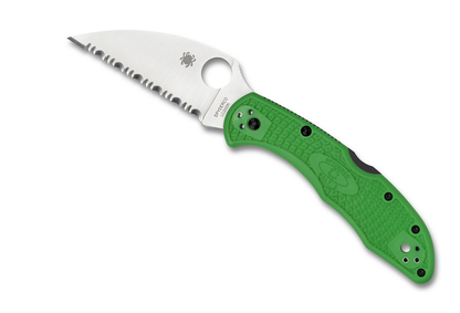 Spyderco Knives™ Salt 2 Lockback C88FSWCGR2 Green Fiberglass Reinforced Nylon LC200N Stainless Steel Pocket Knife