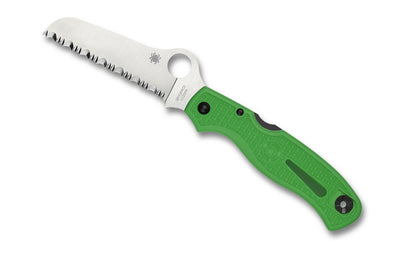 Spyderco Knives™ Atlantic Salt Lockback C89FSGR Green Fiberglass Reinforced Nylon LC200N Stainless Steel Pocket Knife
