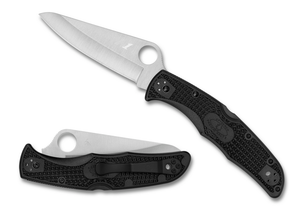 Spyderco Knives™ Pacific Salt 2 Lockback C91PBK2 Black Fiberglass Reinforced Nylon H2 Stainless Steel Pocket Knife