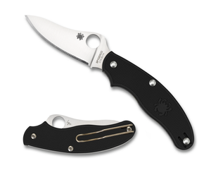 Spyderco Knives™ UK Pen SlipIt C94PBK3 Black Fiberglass Reinforced Nylon CTS BD1N Stainless Steel Pocket Knife