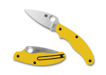 Spyderco Knives™ UK Pen SlipIt C94PYL Yellow Fiberglass Reinforced Nylon LC200N Stainless Steel Pocket Knife