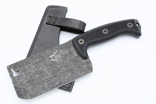 ESEE Knives™ Expat Cleaver CL1 Black G10 1095 Carbon Steel Knife