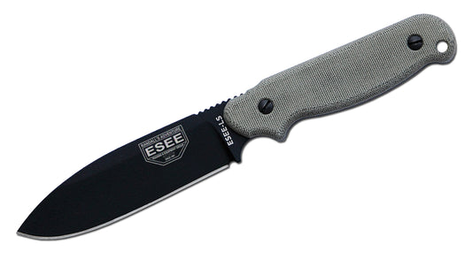 ESEE Knives™ Laser Strike Fixed Blade LS-P-E Natural Canvas Micarta 1095 Carbon Steel Knife