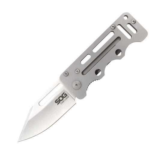 SOG Specialty Knives™ Cash Card Frame Lock EZ1-CP Stainless Steel 8Cr13MoV Stainless Steel Pocket Knife