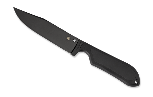 Spyderco Knives™ Street Bowie Fixed Blade FB04PBB Black Fiberglass Reinforced Nylon VG-10 Stainless Steel Knife
