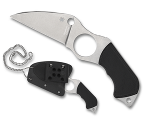 Spyderco Knives™ Swick Fixed Blade FB14P6 Black G10 LC200N Stainless Steel Knife