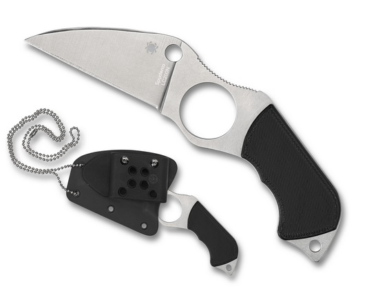 Spyderco Knives™ Swick Fixed Blade FB14P6 Black G10 LC200N Stainless Steel Knife