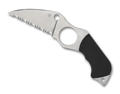 Spyderco Knives™ Swick Fixed Blade FB14S6 Black G10 LC200N Stainless Steel Knife