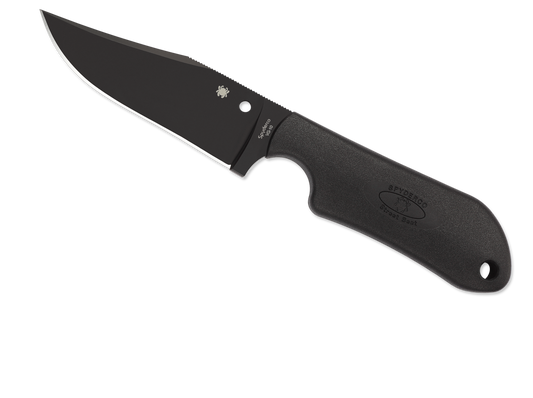 Spyderco Knives™ Street Beat Fixed Blade FB15PBBK Black Fiberglass Reinforced Nylon VG-10 Stainless Steel Knife