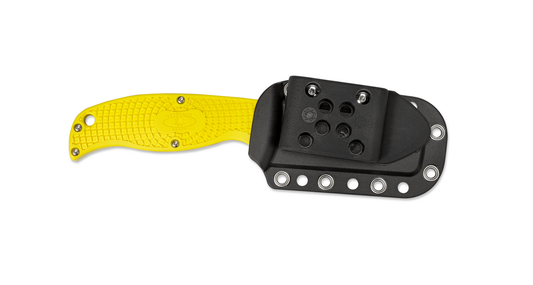 Spyderco Knives™ Enuff Fixed Blade FB31SYL Yellow Fiberglass Reinforced Nylon H2 Stainless Steel Knife