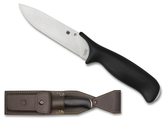 Spyderco Knives™ Zoomer Fixed Blade FB42GP Black G-10 CPM 20CV Stainless Steel Knife
