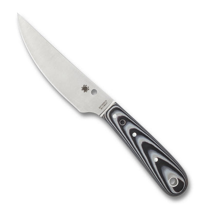 Spyderco Knives™ Bow River Fixed Blade FB46GP Black G-10 and Gray G-10 8Cr13MoV Stainless Steel Knife