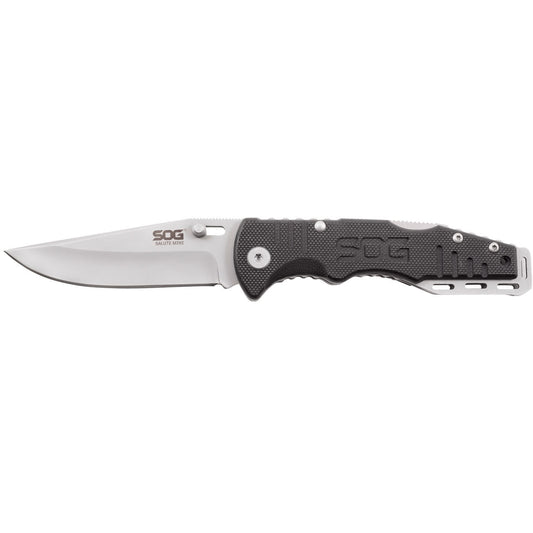 SOG Specialty Knives™ Salute Mini Lockback FF1001-CP Black G-10 8Cr13MoV Stainless Steel Pocket Knife
