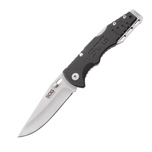 SOG Specialty Knives™ Salute Mini Lockback FF1001-CP Black G-10 8Cr13MoV Stainless Steel Pocket Knife