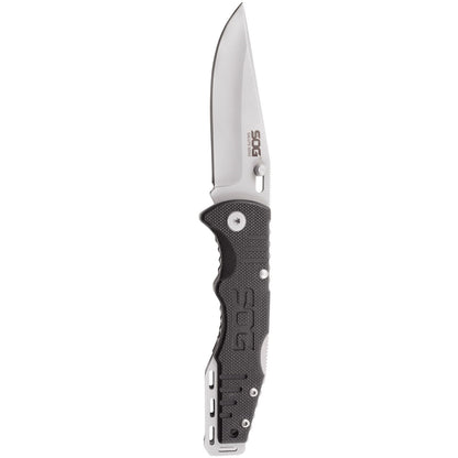 SOG Specialty Knives™ Salute Mini Lockback FF1001-CP Black G-10 8Cr13MoV Stainless Steel Pocket Knife