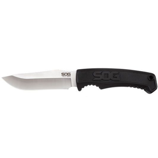 SOG Specialty Knives™ Field Fixed Blade FK1001-CP Black Thermoplastic Rubber 7Cr17MoV Stainless Steel Knife