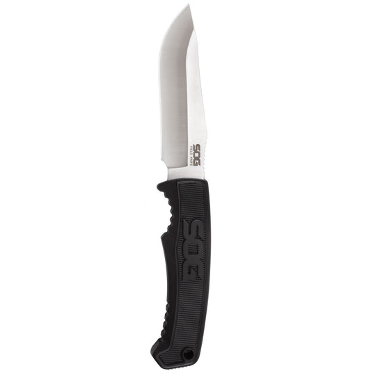 SOG Specialty Knives™ Field Fixed Blade FK1001-CP Black Thermoplastic Rubber 7Cr17MoV Stainless Steel Knife