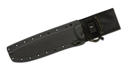 ESEE Knives™ Junglas Fixed Blade JUNGLAS-DE-E Natural Canvas Micarta 1095 Carbon Steel Knife