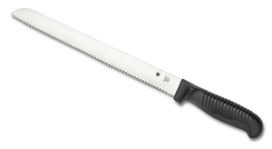 Spyderco Knives™ Bread Knife K01SBK Black Polypropylene MBS-26 Stainless Steel Knife