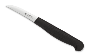 Spyderco Knives™ Mini Paring Kitchen Knife K09PBK Black Polypropylene MBS-26 Stainless Steel Knife
