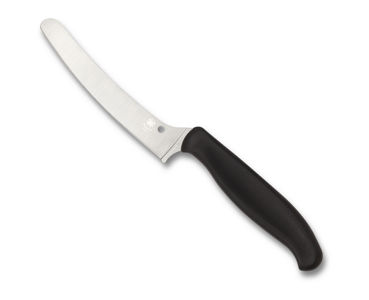 Spyderco Knives™ Z-Cut Kitchen Knife K13PBK Black Polypropylene CTS BD1N Stainless Steel Knife