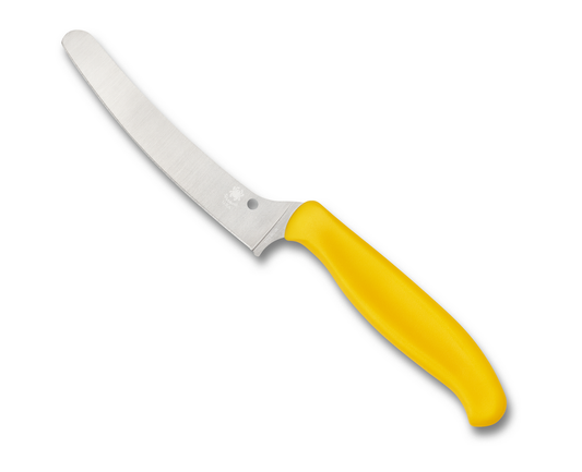 Spyderco Knives™ Z-Cut Kitchen Knife K13PYL Yellow Polypropylene CTS BD1N Stainless Steel Knife