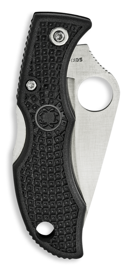 Spyderco Knives™ Ladybug 3 Lockback LBKS3 Black Fiberglass Reinforced Nylon VG-10 Stainless Steel Pocket Knife