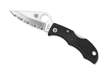 Spyderco Knives™ Ladybug 3 Lockback LBKS3 Black Fiberglass Reinforced Nylon VG-10 Stainless Steel Pocket Knife