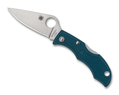 Spyderco Knives™ Ladybug 3 Lockback LFP3K390 Blue Fiberglass Reinforced Nylon K390 Microclean Carbon Steel Pocket Knife