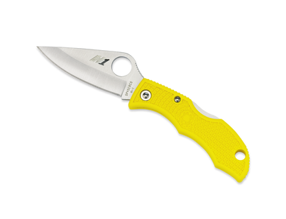 Spyderco Knives™ Ladybug 3 Lockback LYLP3 Marine Yellow Fiberglass Reinforced Nylon H2 Stainless Steel Pocket Knife