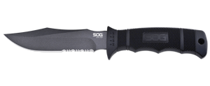 SOG Specialty Knives™ Seal Pup Fixed Blade M37K Black Glass-reinforced Nylon AUS-8 Stainless Steel Knife