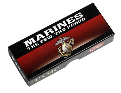 Case XX™ Knives Kickstart U.S. Marines Mid Folding Hunter Dark Red Bone 13187