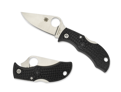 Spyderco Knives™ Manbug Lockback MBKP Black Fiberglass Reinforced Nylon VG-10 Stainless Steel Pocket Knife
