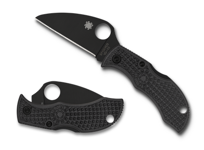 Spyderco Knives™ Manbug Lockback MBKWPBK Black Fiberglass Reinforced Nylon VG-10 Stainless Steel Pocket Knife