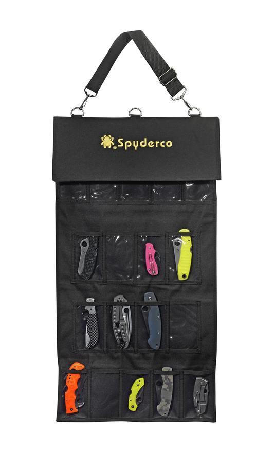 Spyderco Knives™ SP2 Knife Black Polyester Cordura Small Spyderpac Knife Carrying Case