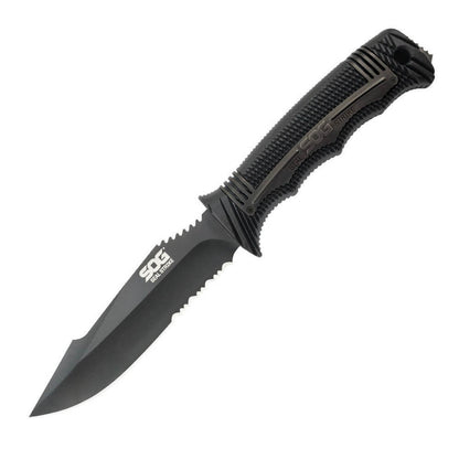 SOG Specialty Knives™ Seal Strike Fixed Blade SS1003-CP Black Glass-Reinforced Nylon and Stainless Steel AUS-8 Stainless Steel Knife
