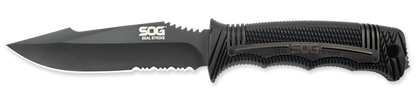 SOG Specialty Knives™ Seal Strike Fixed Blade SS1003-CP Black Glass-Reinforced Nylon and Stainless Steel AUS-8 Stainless Steel Knife