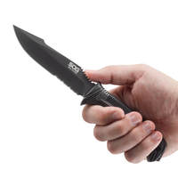 SOG Specialty Knives™ Seal Strike Fixed Blade SS1003-CP Black Glass-Reinforced Nylon and Stainless Steel AUS-8 Stainless Steel Knife