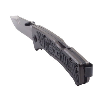 SOG Specialty Knives™ Sideswipe Lockback SW1011-CP Grey Anodized Aluminum 7Cr15 Stainless Steel Pocket Knife