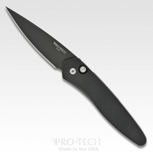 Pro-Tech Knives, LLC™ Newport Auto 3407 Black 6061-T6 Aluminum CPM S35VN Stainless Steel Pocket Knife